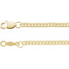 14K Yellow Gold-Filled 2.25 mm Curb Chain Necklace - Modern Elegance