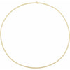 14K Yellow Gold-Filled 2.25 mm Curb Chain Necklace - Modern Elegance