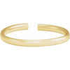 14K Yellow Gold 6 mm Hinged Cuff Bracelet - Elegant Design