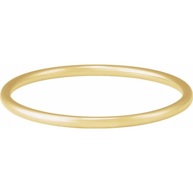 14K Yellow Gold 4 mm, 7.5" Bangle Bracelet - Elegant Design