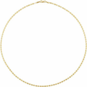 14K Yellow Gold 2.7 mm Polished Mirror 16