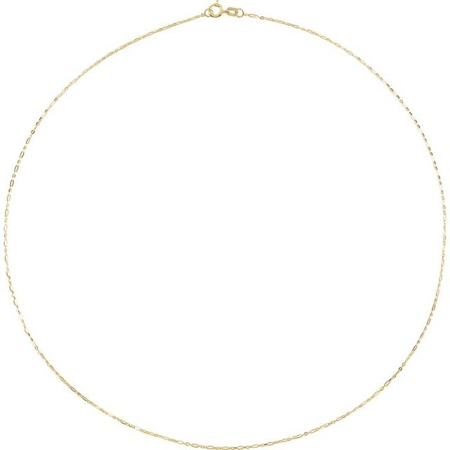 14K Yellow Gold 1.25 mm Figaro Chain - Elegant Luxury Jewelry