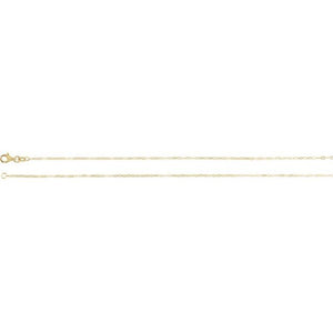 14K Yellow Gold 1.25 mm Paperclip-Style 16