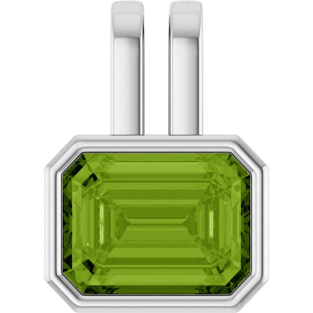 Natural Swiss Blue Topaz Pendant in 14K Gold, Silver & Platinum