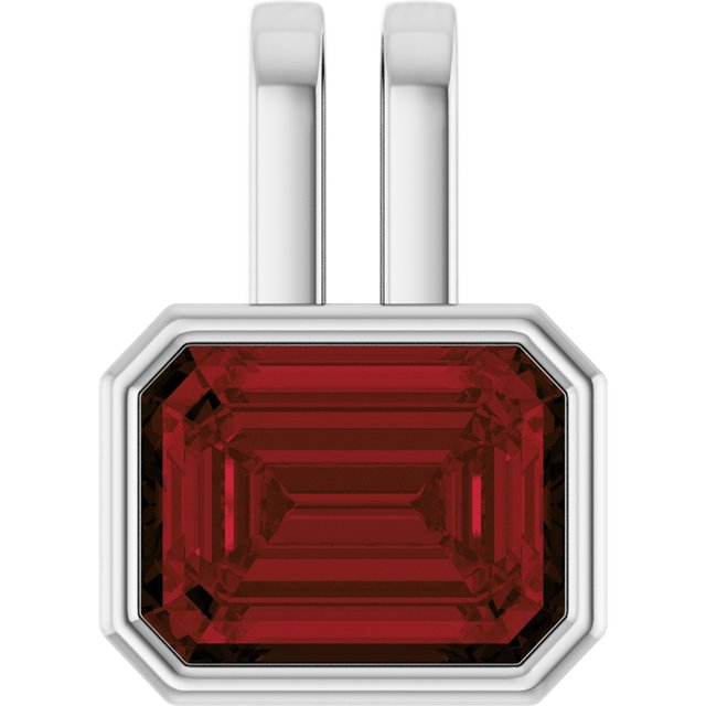 Natural Swiss Blue Topaz Pendant in 14K Gold, Silver & Platinum