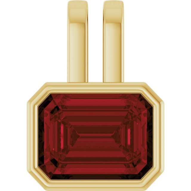 Natural Swiss Blue Topaz Pendant in 14K Gold, Silver & Platinum