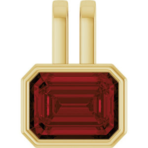 Natural Swiss Blue Topaz Pendant in 14K Gold, Silver & Platinum