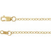 14K Yellow Gold 1.8 mm Flat Cable 16-Inch Chain - Elegant Design