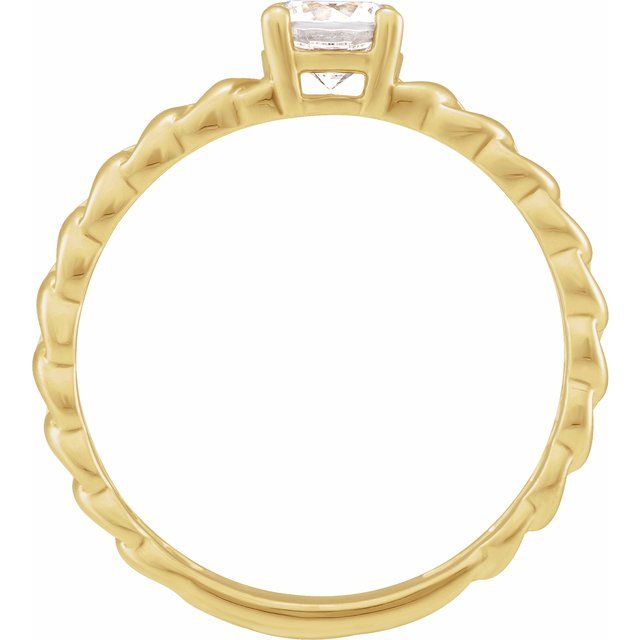 14K Gold Lab-Grown Diamond Solitaire Ring