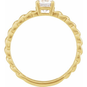 14K Gold Lab-Grown Diamond Solitaire Ring