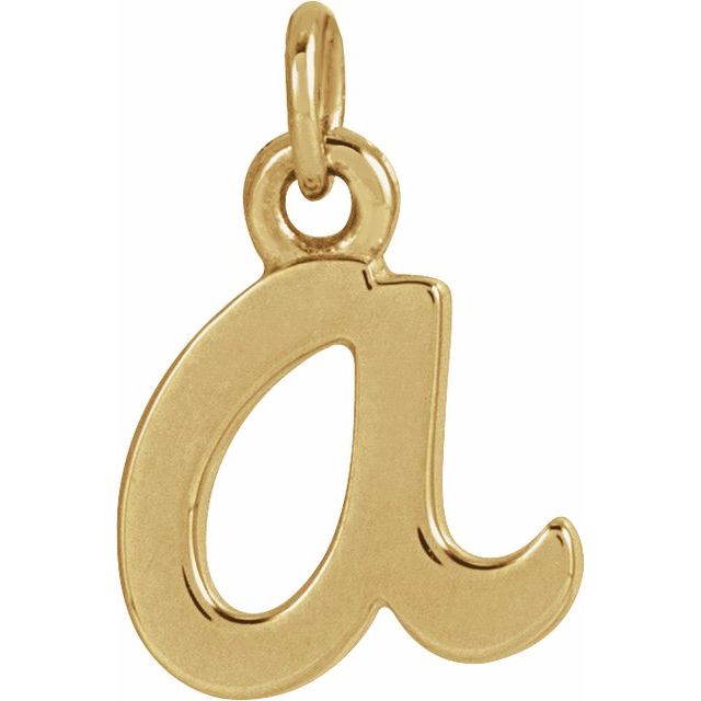 14K White Gold Petite Initial Letter J Pendant - Personal Touch Jewelry