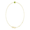 14K Yellow Gold, 5 mm Lab-Grown Emerald Bracelet - Elegant Design