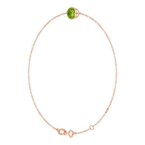 14K Yellow Gold, 5 mm Lab-Grown Emerald Bracelet - Elegant Design