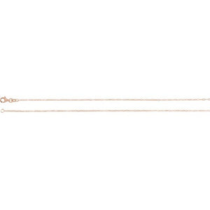 14K Yellow Gold 1.25 mm Paperclip-Style 16