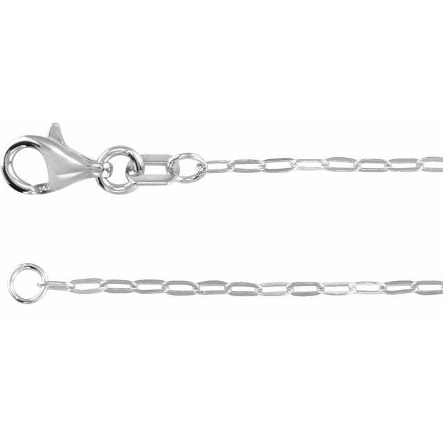 Paperclip-Style Chain Necklace in 14K Gold