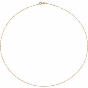 14K Yellow Gold 1.25 mm Paperclip-Style 16