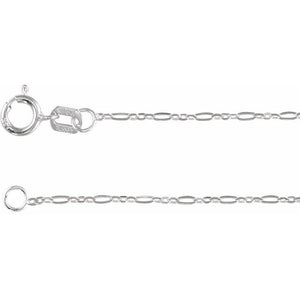 Brilliant Figaro Chain Necklace in 14K Gold