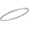 14K Yellow Gold 3 mm Twisted Bangle Bracelet – Elegant Design