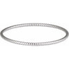 14K Yellow Gold 3 mm Twisted Bangle Bracelet – Elegant Design