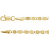 14K Yellow Gold 2.7 mm Polished Mirror Chain - Elegant 7 1/2