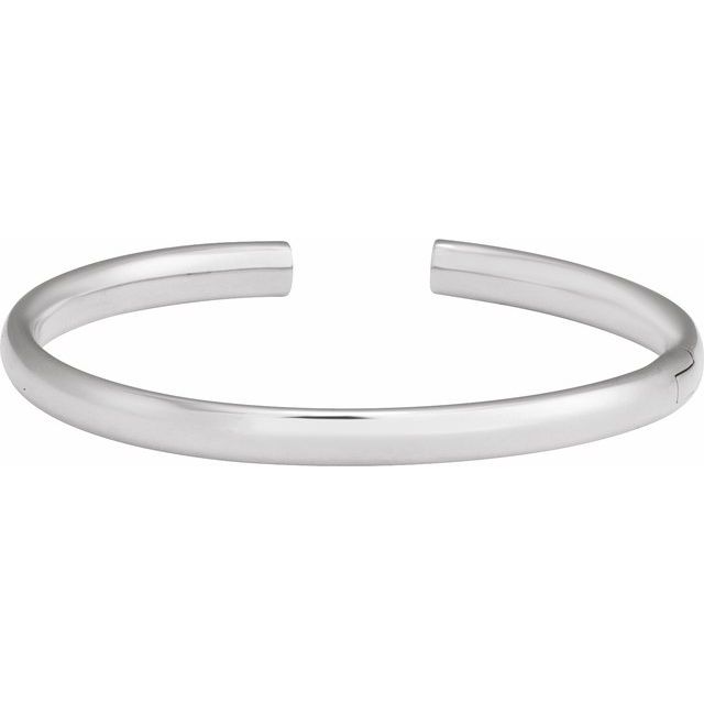 14K Gold Hinged Cuff Bracelet - Options Available