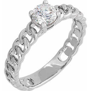14K Gold Lab-Grown Diamond Solitaire Ring