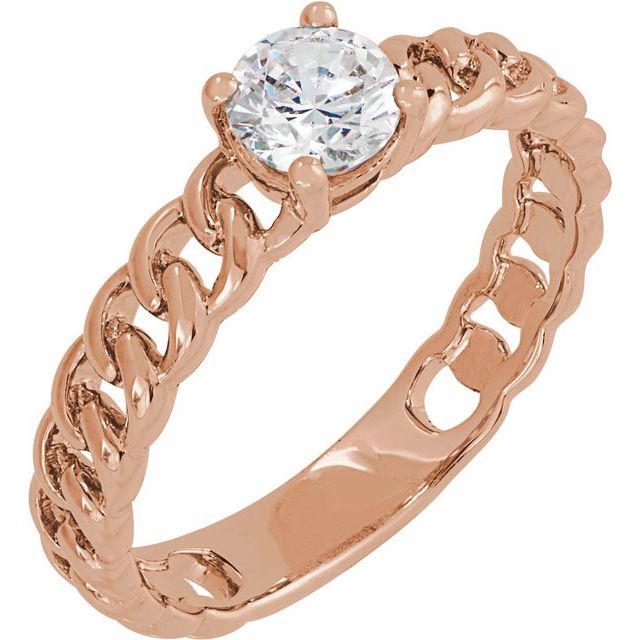 14K Gold Lab-Grown Diamond Solitaire Ring