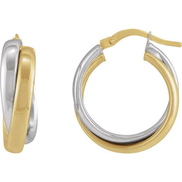 14K Yellow & White Gold