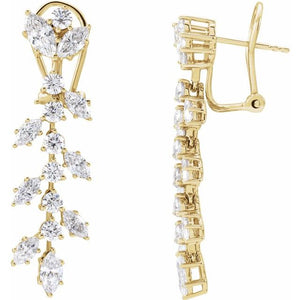 14K Gold Lab-Grown Diamond Earrings - Options Available