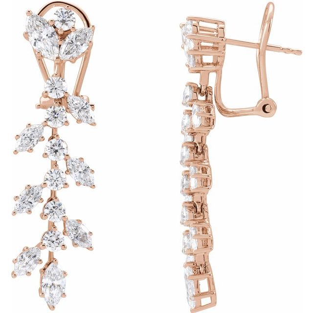 14K Gold Lab-Grown Diamond Earrings - Options Available