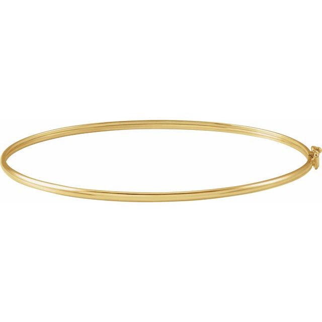 14K Gold Endless Bangle