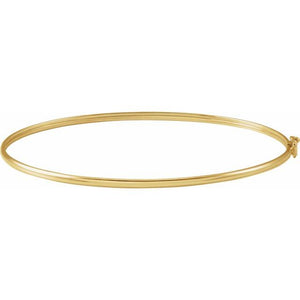 14K Gold Endless Bangle