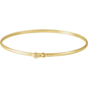 14K Gold Endless Bangle
