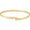 14K Yellow Gold, 1.8 mm Bangle Bracelet – Elegant Design