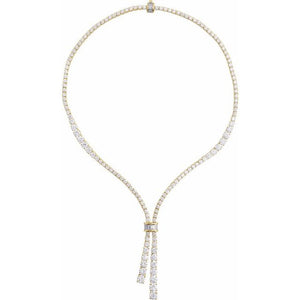 Lab-Grown Diamond Line Necklace | 14K Gold options* | 26 1/5 CTW | 20 In