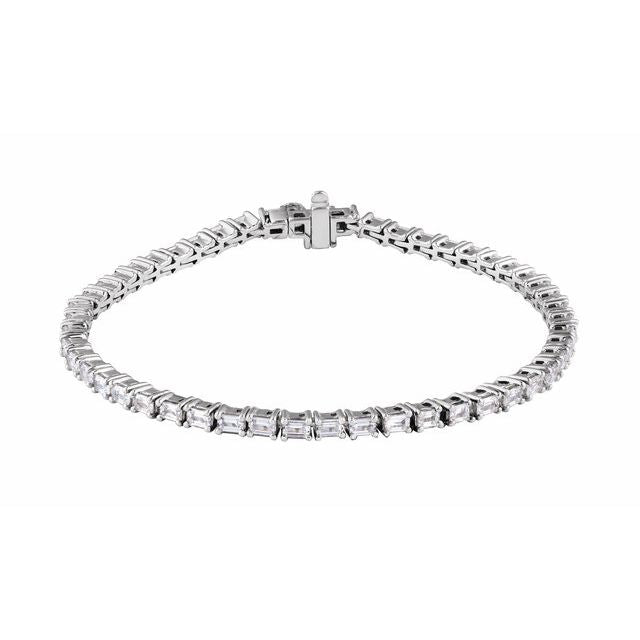 14K Gold Lab-Grown Diamond Line Bracelet