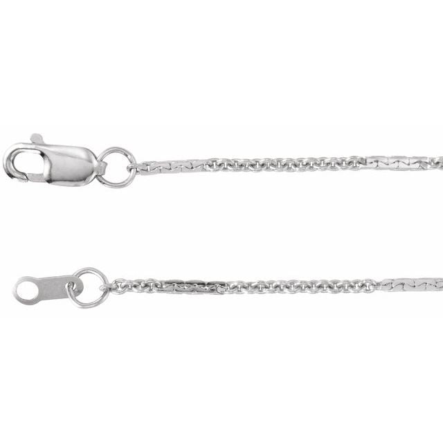 Dapped Cable Chain Necklace | 14K Gold & Silver | 16" - 20" | Lobster Clasp