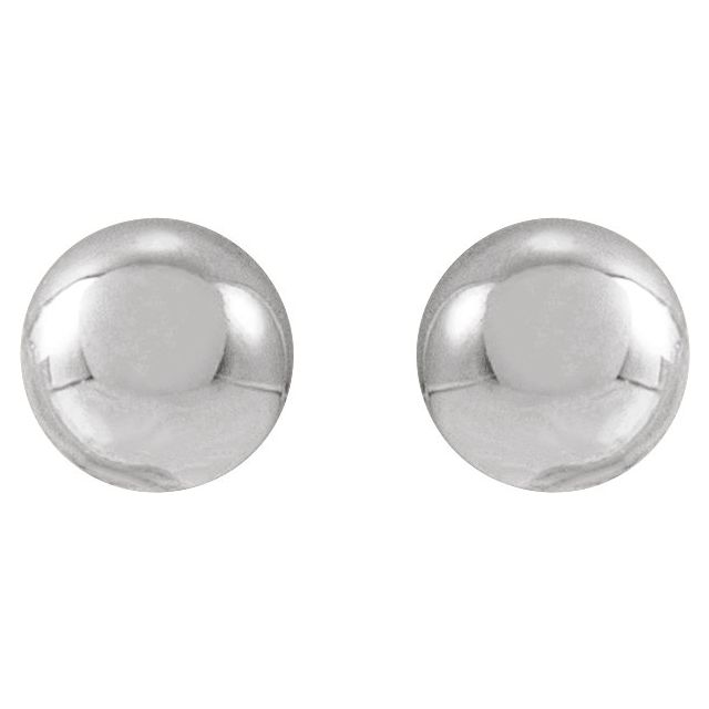 14K Yellow Gold 8 mm Polished Ball Earrings – Timeless Elegance