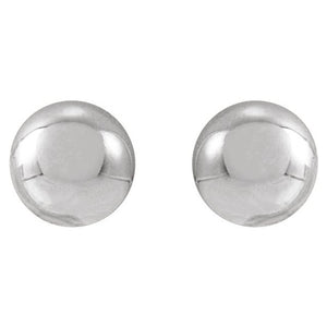 14K Yellow Gold 8 mm Polished Ball Earrings – Timeless Elegance