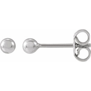 14K Yellow Gold 8 mm Polished Ball Earrings – Timeless Elegance