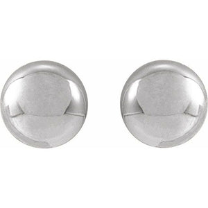 14K Yellow Gold 8 mm Polished Ball Earrings – Timeless Elegance