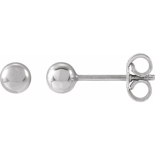 14K Yellow Gold 8 mm Polished Ball Earrings – Timeless Elegance