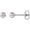 14K Yellow Gold 8 mm Polished Ball Earrings – Timeless Elegance