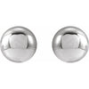 14K Yellow Gold 8 mm Polished Ball Earrings – Timeless Elegance