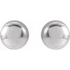 14K Yellow Gold 8 mm Polished Ball Earrings – Timeless Elegance