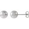 14K Yellow Gold 8 mm Polished Ball Earrings – Timeless Elegance