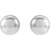 14K Yellow Gold 8 mm Polished Ball Earrings – Timeless Elegance