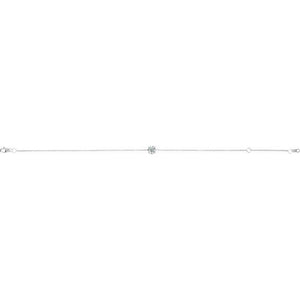 14K White Gold Natural Emerald 6.5-7.5 Inch Bracelet – Elegant Design