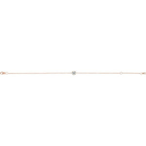 14K White Gold Natural Emerald 6.5-7.5 Inch Bracelet – Elegant Design