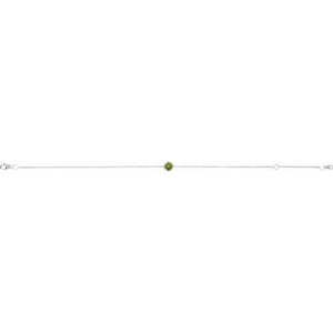 14K White Gold Natural Emerald 6.5-7.5 Inch Bracelet – Elegant Design
